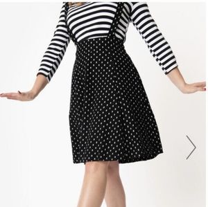 Skull and Crossbones Suspender Skirt